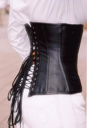 leather underbust side