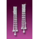 Glamorous Rhinestone Clip-On Earrings