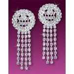 Full Rhinestone Dangle Earrings