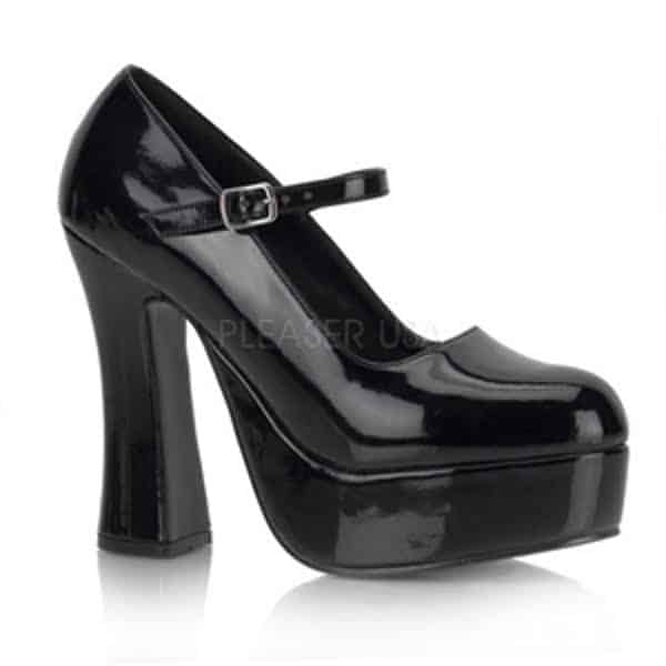 platform mary janes chunky heel