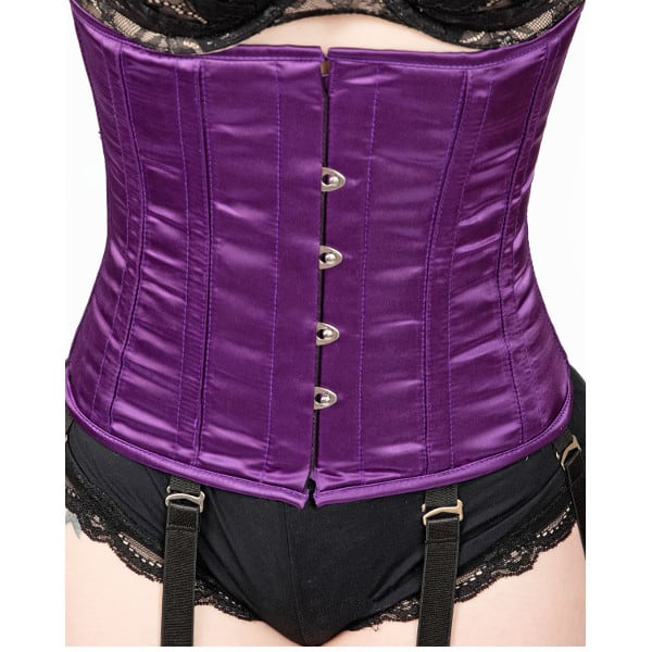 Short Satin Rubber Bone Girdle Sexy Corset, Court Style Corset,  Hourglass-Shaped Waist exc.tq (Color : Purple, Size : XXXL) : :  Clothing, Shoes & Accessories