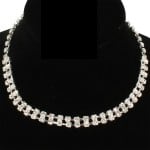 Two-Row Rhinestone Choker Necklace