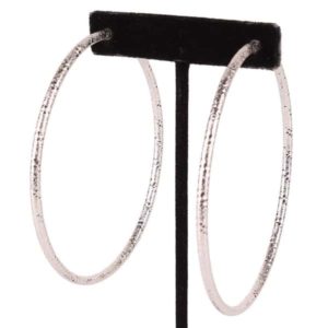 French Hoop Oversize Earrings