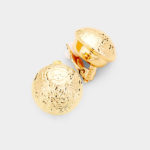 Gold Embossed Clip-on Earrings
