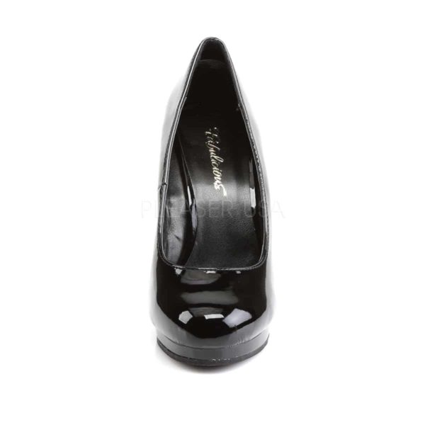 Black Patent Stiletto Heel Pump - Size 10 to 16 | Glamour Boutique