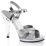 Criss-Cross Glitter Ankle Strap Sandal