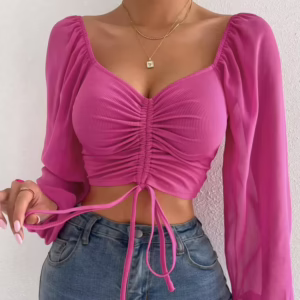 Hot Pink Crop Top