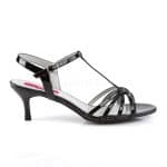 Kitten Heel T-Strap Sandal