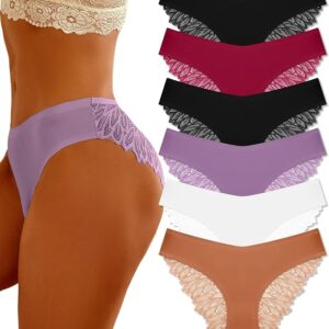 Stretch Lace Rear Bikini Panty Pack