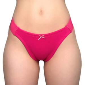 Fuchsia Firm Tuck Cotton Thong Gaff