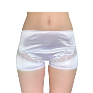 Traditional Satin Panties with Lace Accent