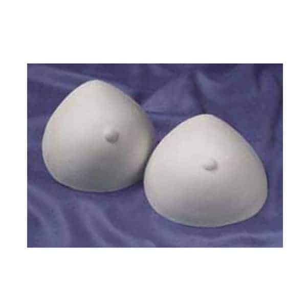 1 Pair A Cup White Triangle Breast Silicone Breast Forms Fake Boobs Bra Pad