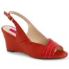 Slingback Wedge Peep Toe Sandal - Image 3