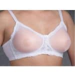 Sheer Pocket Jiggle Bra - White